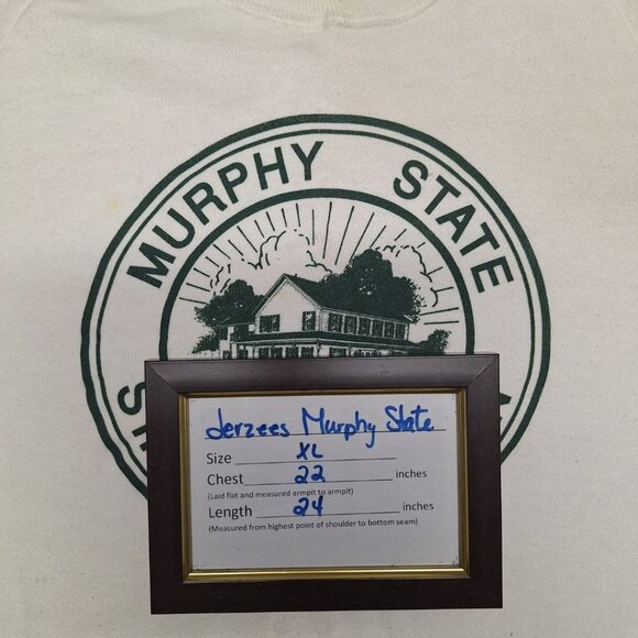 Murphy State St Clair Michigan 1836 Sweatshirt Adult XL Jerzees Vintage Distress - Picture 4 of 9